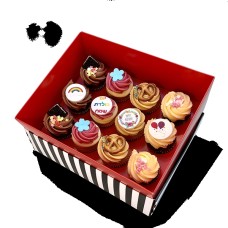 Box of 12 Medium Birthday Cupcakes